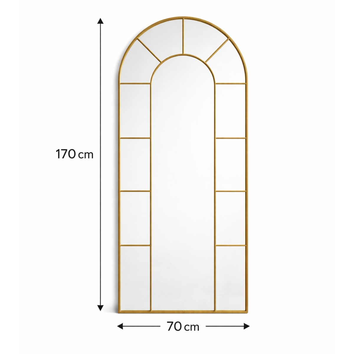 Aurelio Arch Window Style Full-Length Mirror