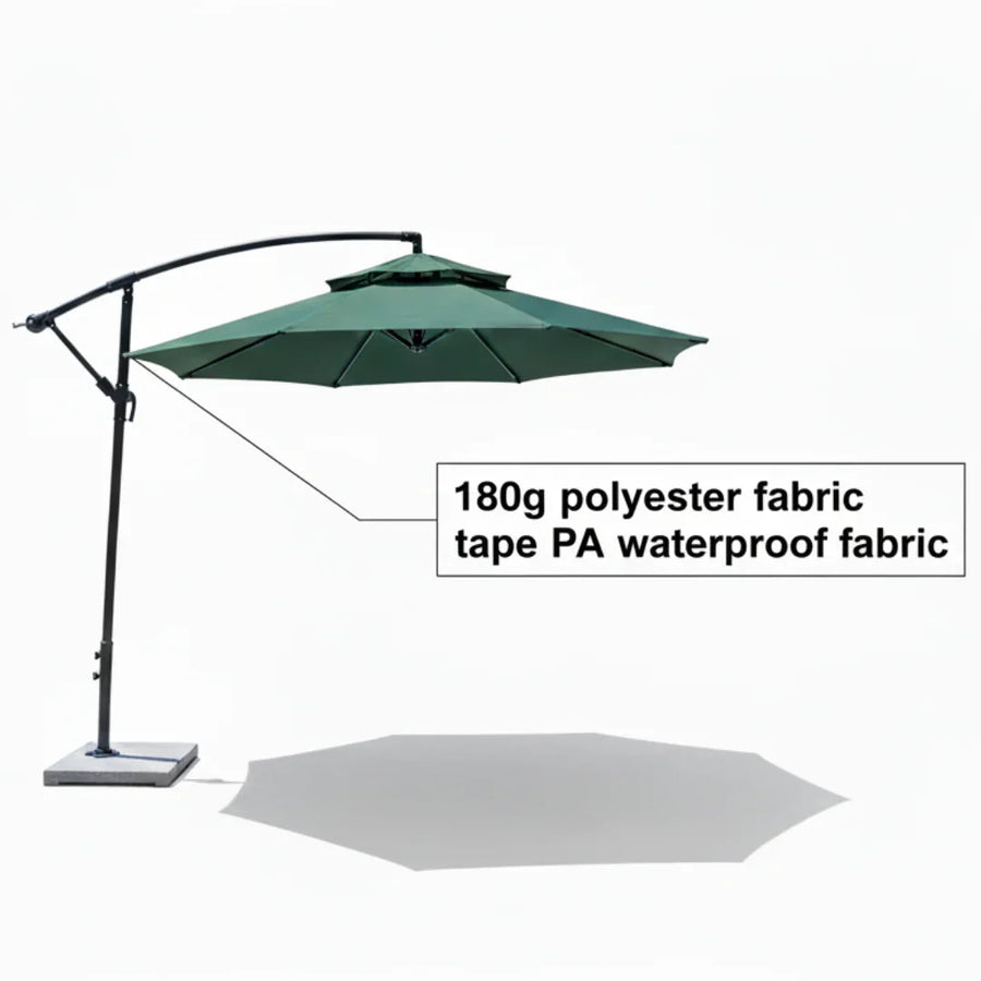 Crank-Operated, Fully Rotating Canopy