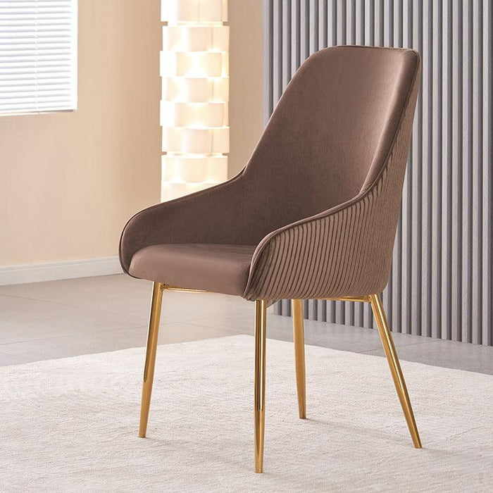 Wooden Twist Echelon Modern Cafe Dining Chair Wih Metal Legs - Wooden Twist UAE
