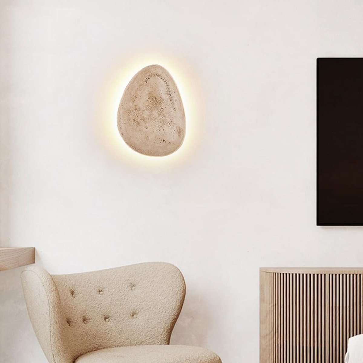 lifestyle beside a media console and television