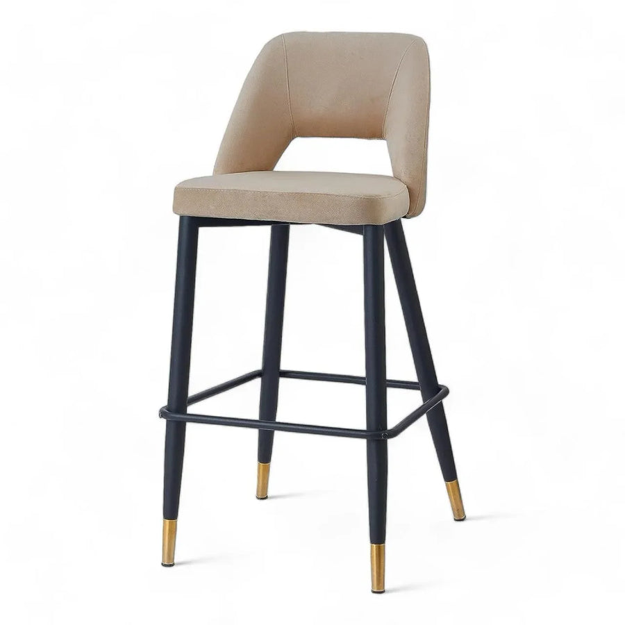 Sturdy Metal Frame with Footrest Ring