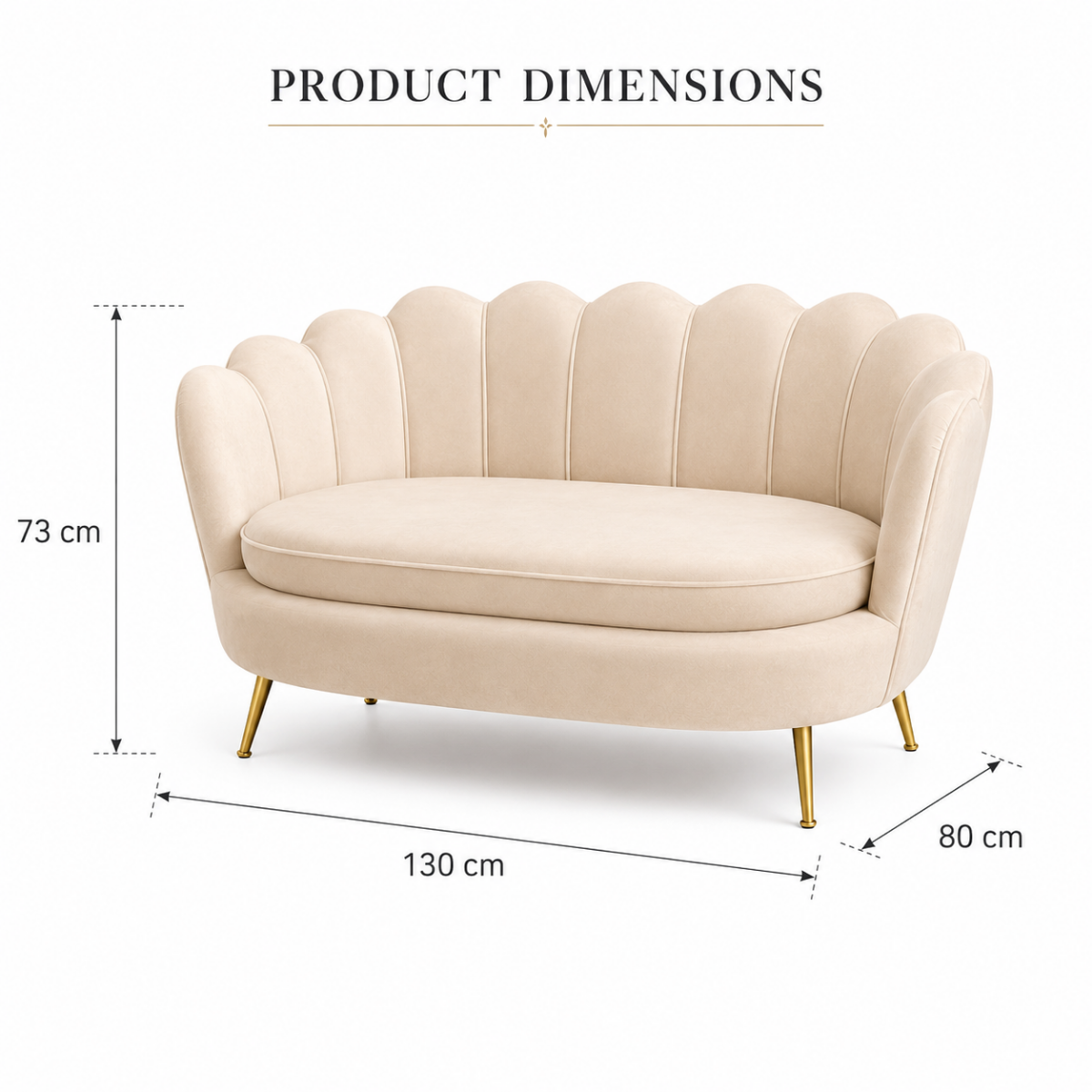 Loveseat Modern Chaise Lounge