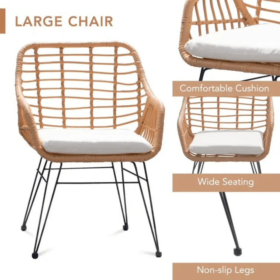Sturdy Steel Frame, Non-Slip Legs