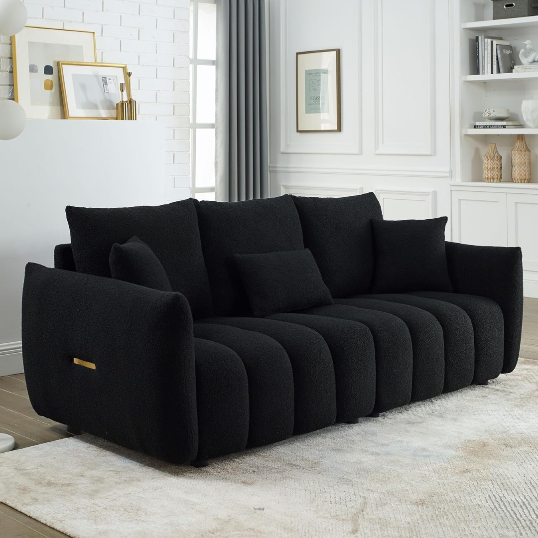 Cloud-Soft Comfort Meets Modern Black Design