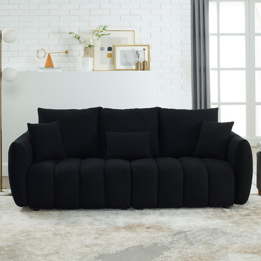 Three Plush Back Pillows