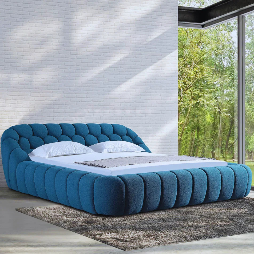 Syrux Bubble Cloud Bed in Soft Boucle Fabric