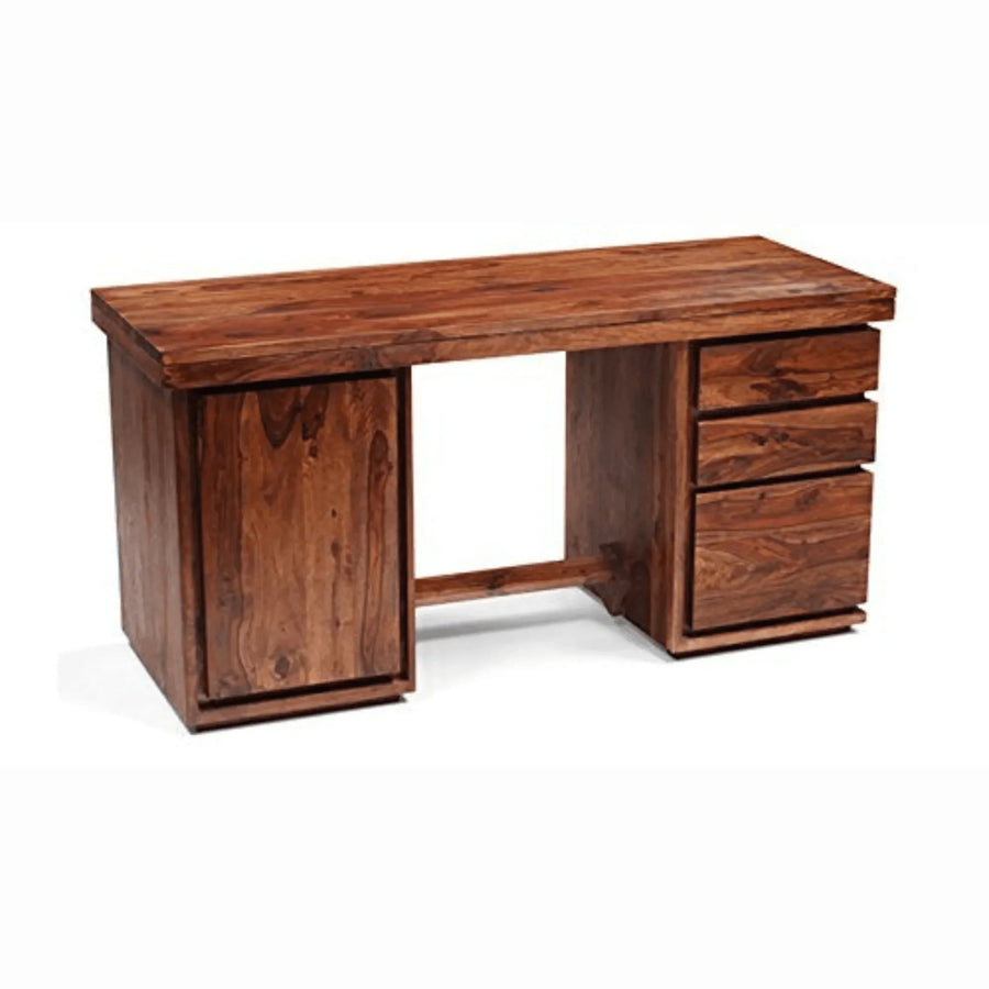 A Spacious Desk with Built-In Storage