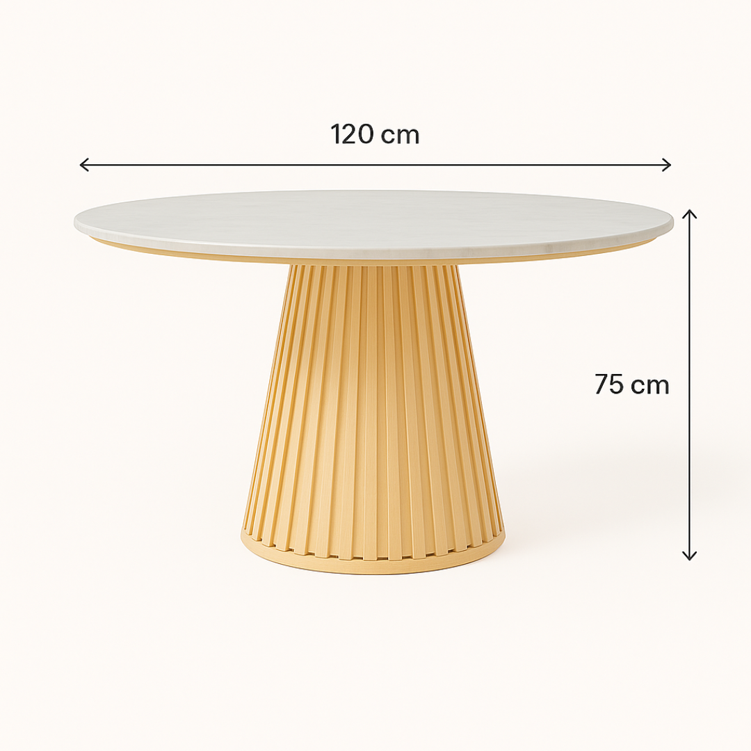 Flute Design Dining Table