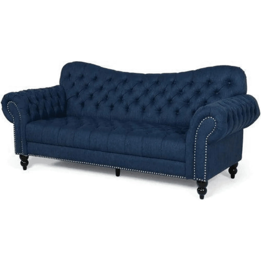 Button-Tufted Velvet, Solid Wood Frame