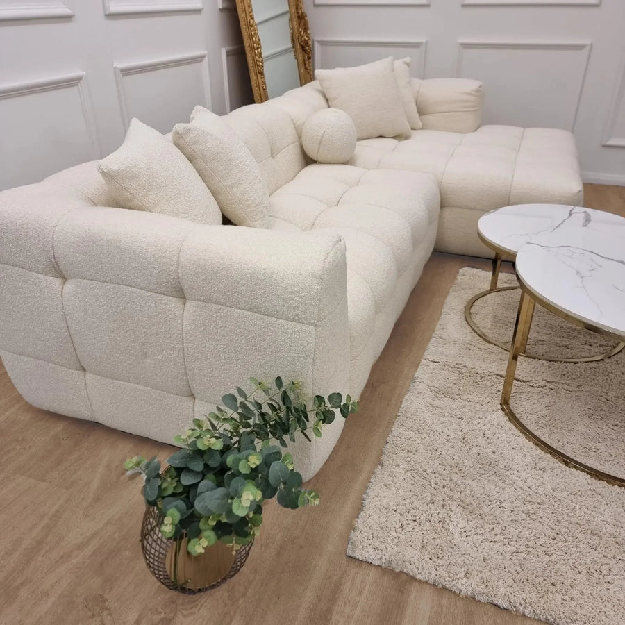 Curved Silhouette, Tufted Detail