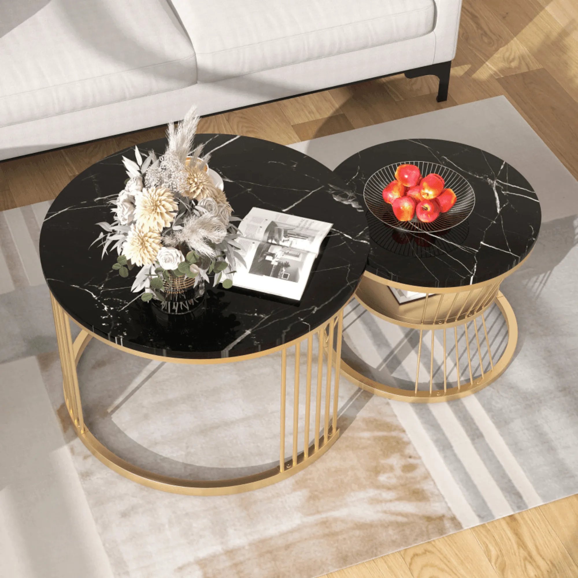 Round Coffee Table Set