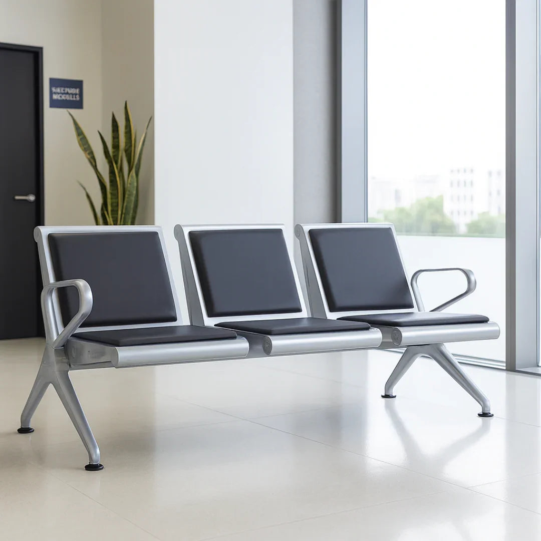 A 3-Seater Bench Built for High-Traffic Waiting Areas