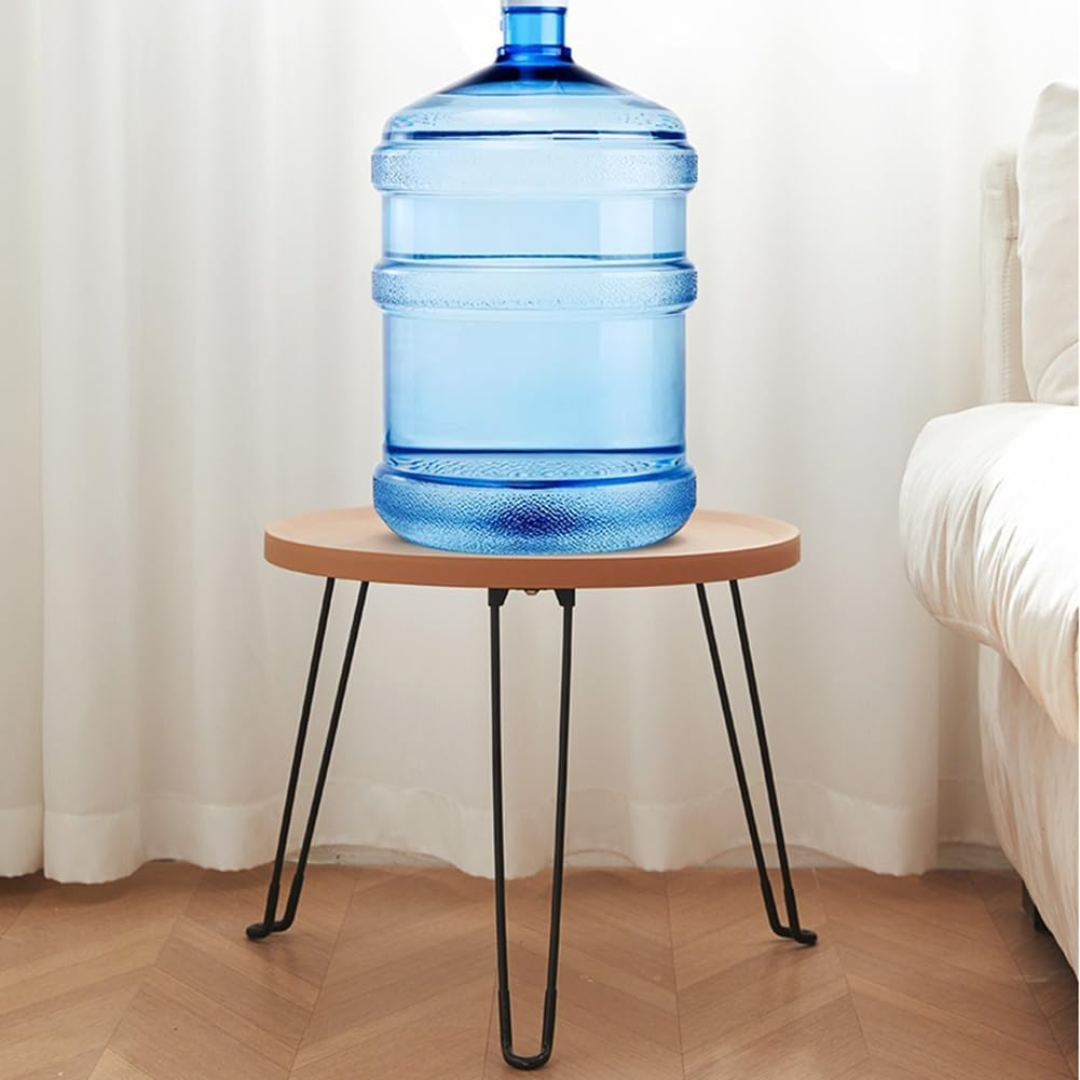 Folding round side table