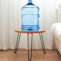 Folding round side table