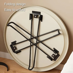 Folding round side table