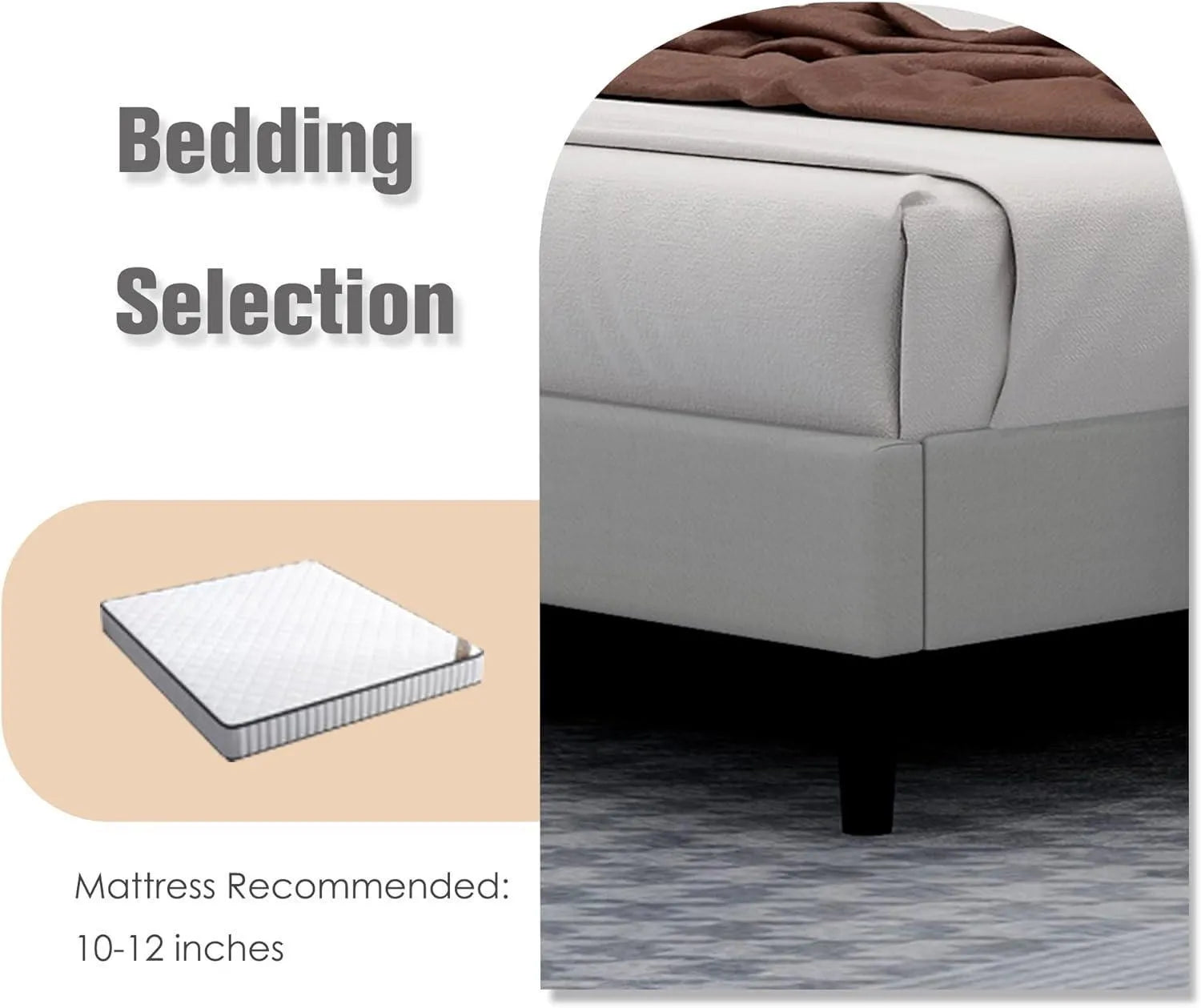 Contemporary Rectangular Bed