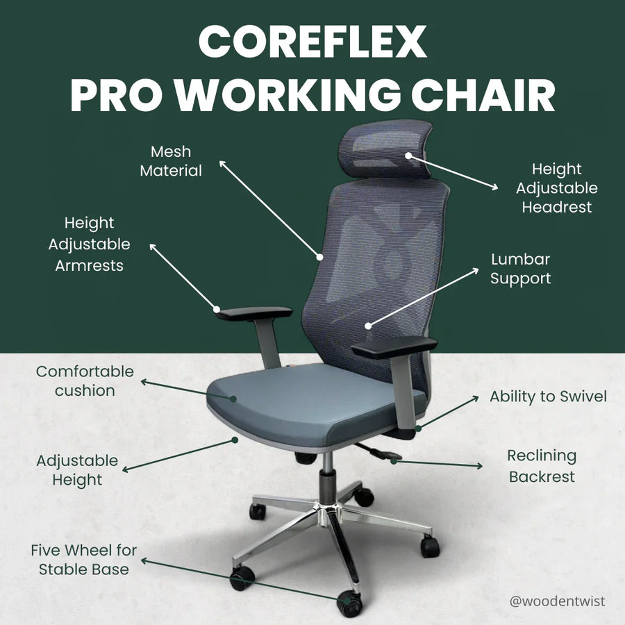 Full-Height Mesh Backrest