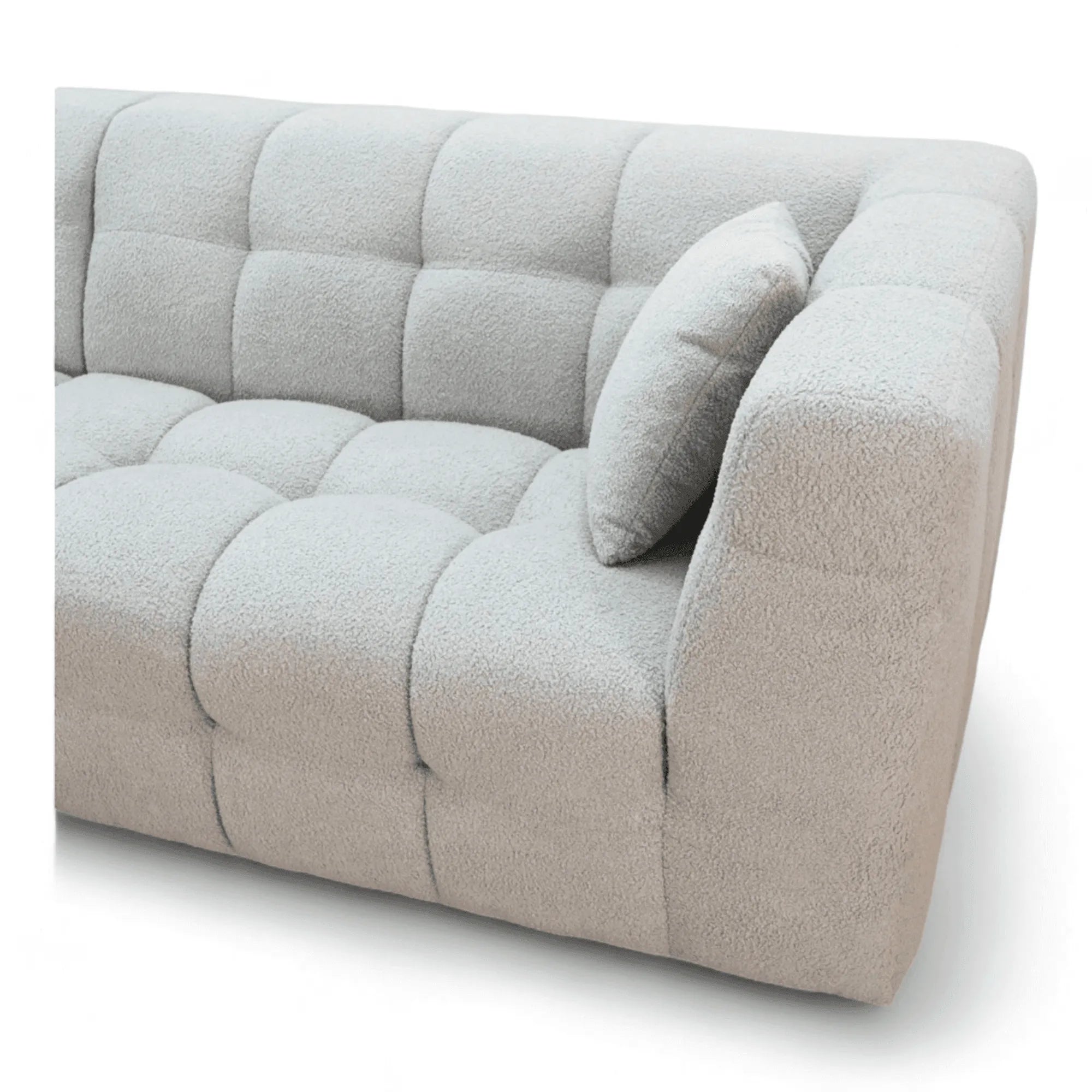 Wooden Twist L-Shaped Sofa