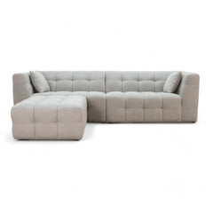 Wooden Twist L-Shaped Sofa