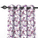 Fabrahome Light Filtering 10 Ft Rectangular Holland Fabric Curtain ( Purple ) - Wooden Twist UAE