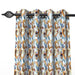 Fabrahome Light Filtering 10 Ft Rectangular Holland Fabric Curtain ( Floral ) - Wooden Twist UAE