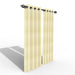 Fabrahome Light Filtering 10 Ft Rectangular Jute Fabric Curtain ( Beige ) - Wooden Twist UAE