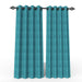 Fabrahome Light Filtering 10 Ft Rectangular Jute Fabric Curtain ( Blue ) - Wooden Twist UAE