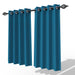 Fabrahome Light Filtering 4.5 Ft Jute Fabric Window Curtain ( Blue ) - Wooden Twist UAE