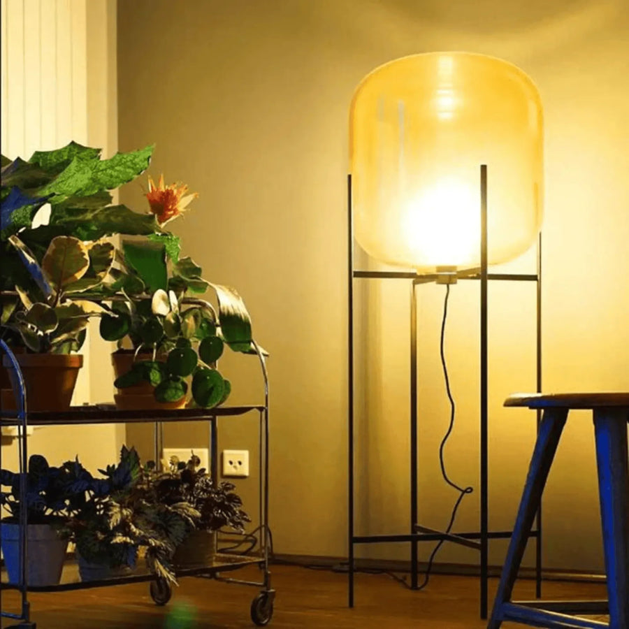Sleek Metal Meets Cylindrical Glass