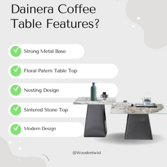 Dainera Marble Top Coffee Table