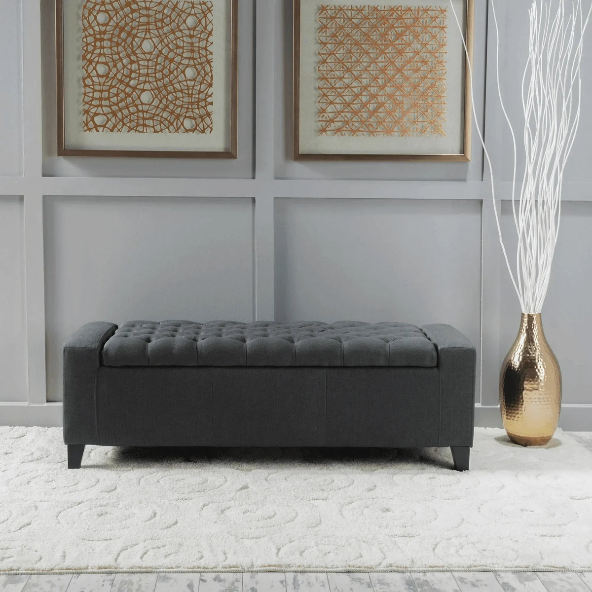 Elegant Storage With a Flip Top Design
