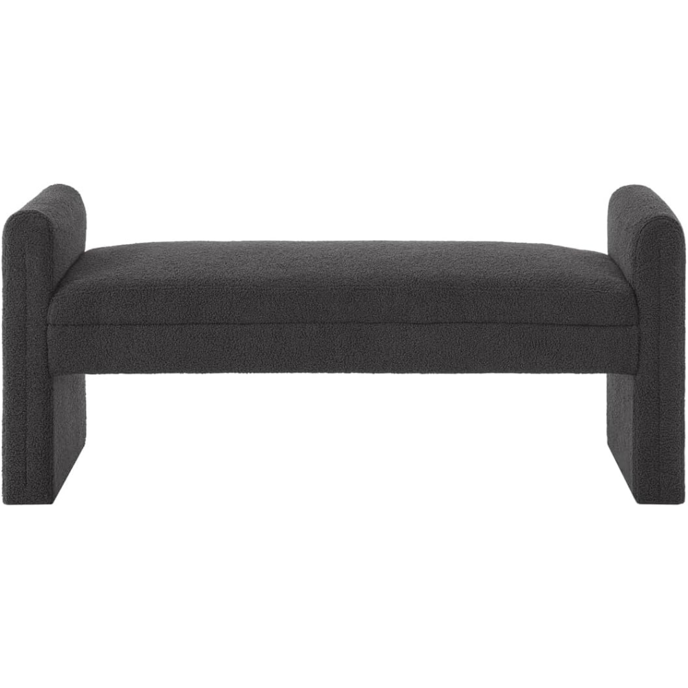 Dark Grey Ottoman Bench