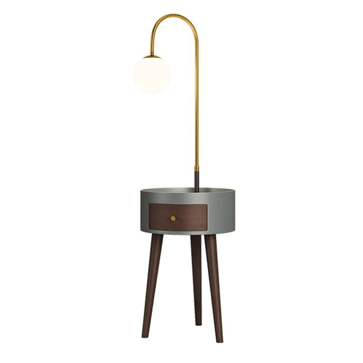 A Floor Lamp That Doubles as a Side Table