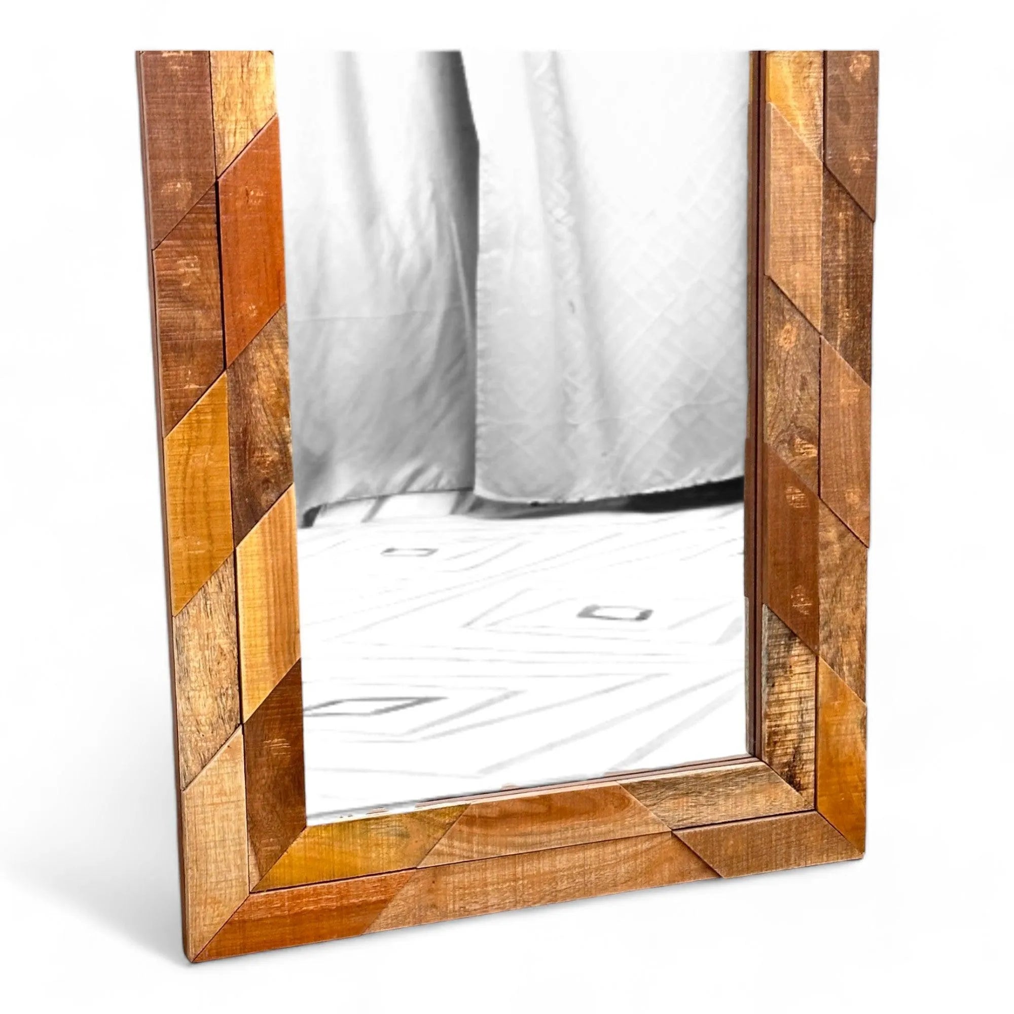 Wooden frame mirror