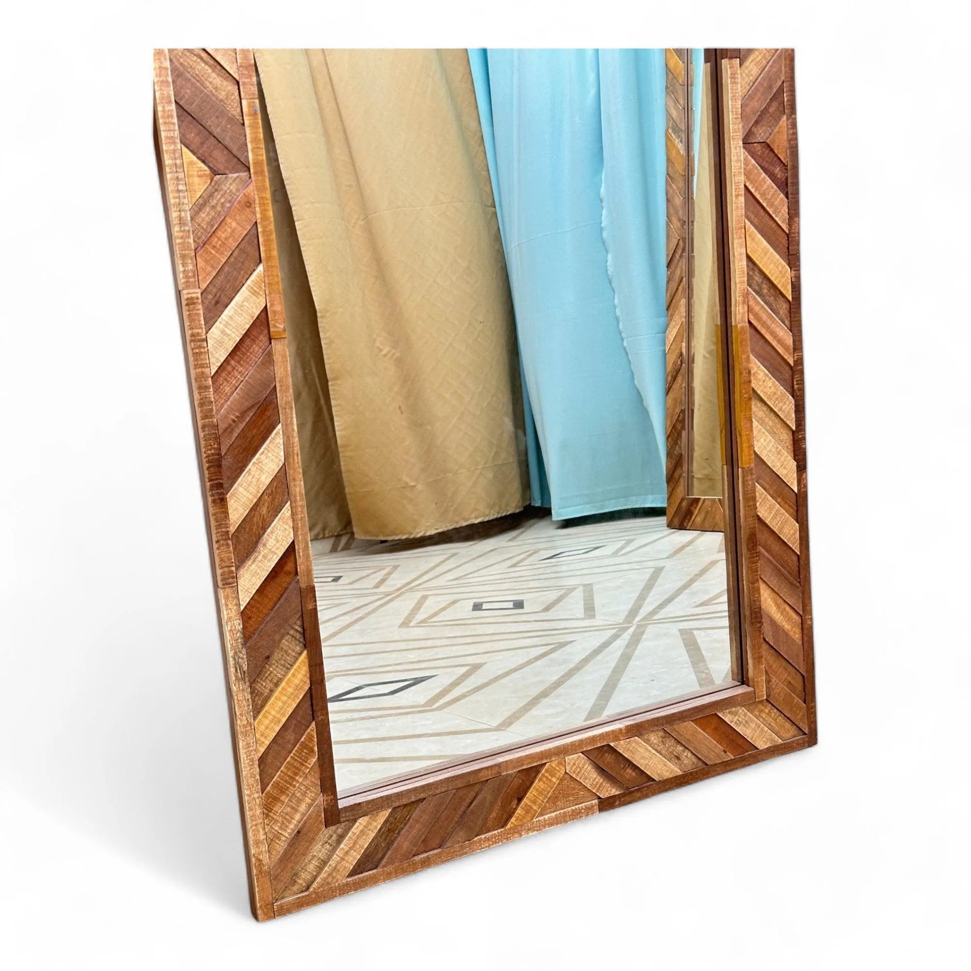 Wooden frame mirror