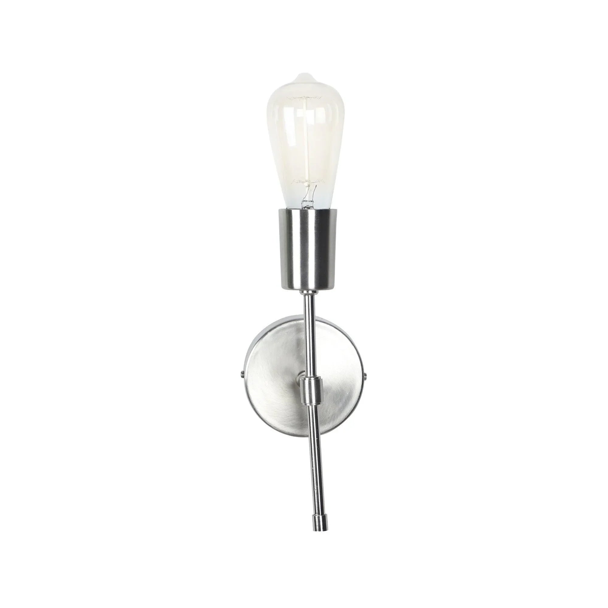 Wooden Twist Salcia Silver Single Wall Light Pewter Finish Modern Decorative Wall Sconce Indoor & Outdoor Rustic Wall Lamp - Wooden Twist UAE