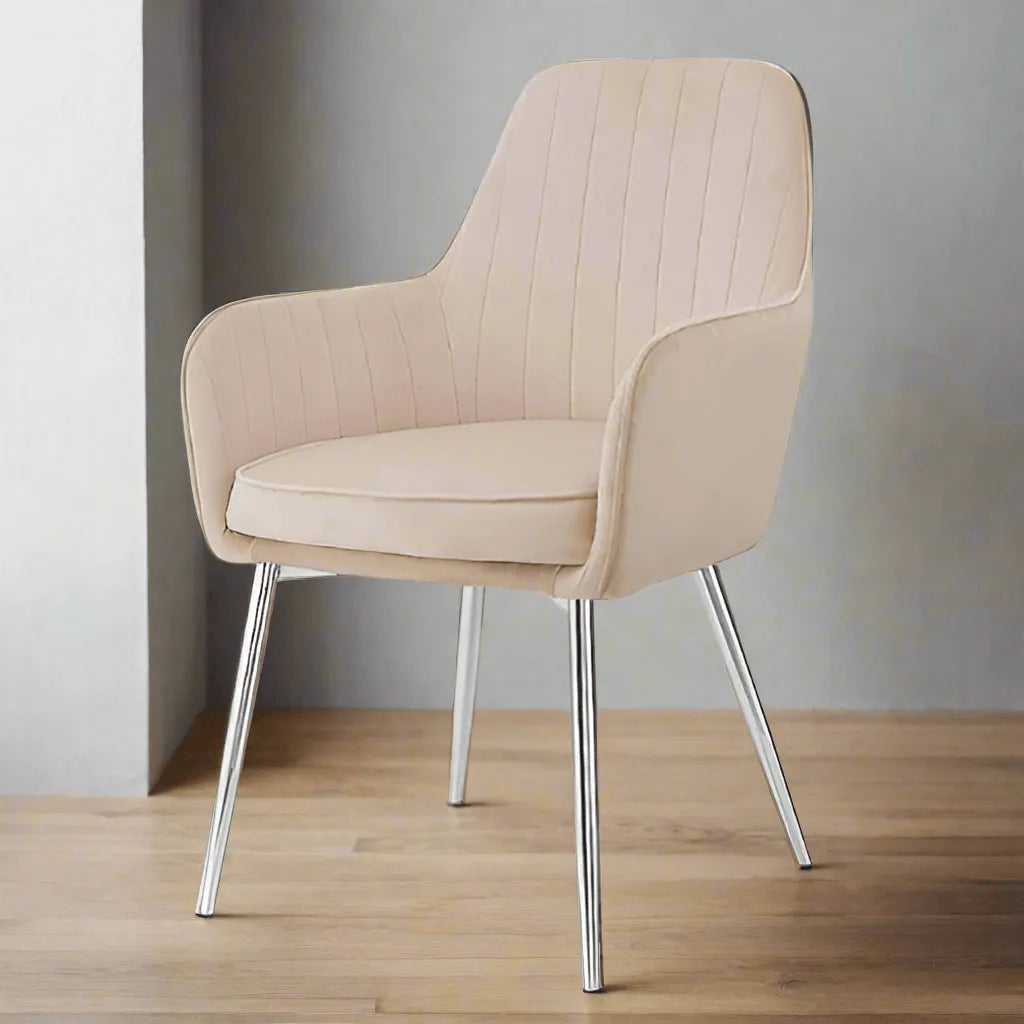 Wooden Twist Aureate Modern Cafe Dining Chair Metal Legs