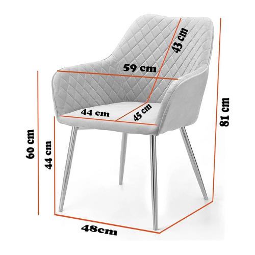 Modern cafe dining chair
