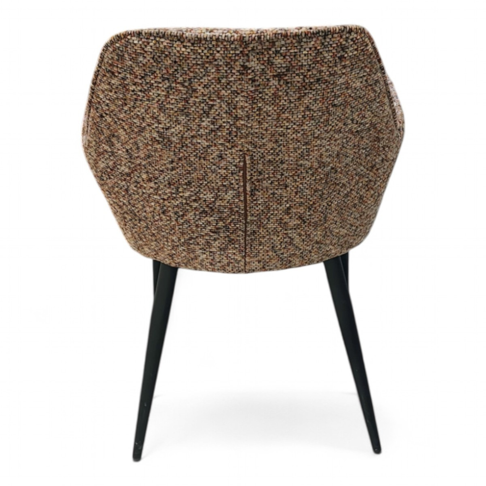 Wooden Twist Sklore Modern Dining Chair for Kitchen or Dining Room with Metal Legs