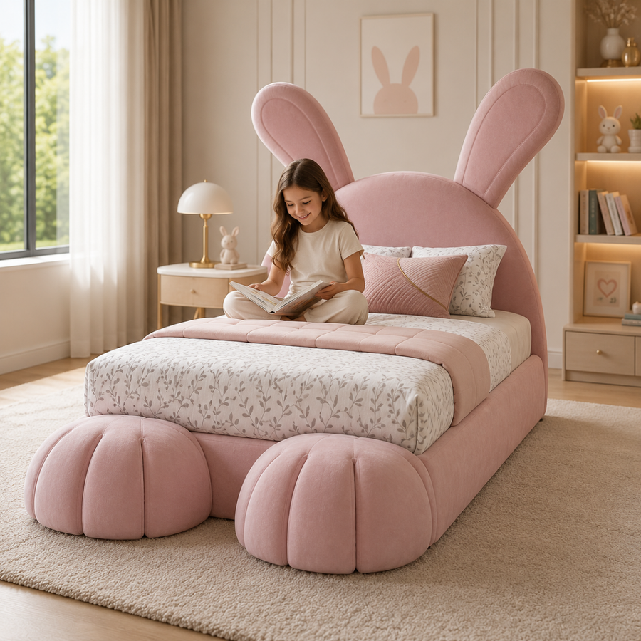 Whimsical Bunny-Ear Headboard