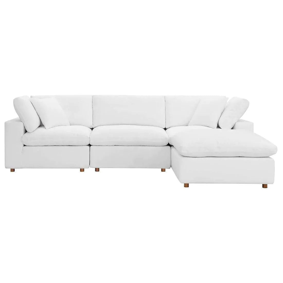 Wooden Twist Modernize Relleno L-Shape 4 Piece Sectional Sofa Set - Wooden Twist UAE