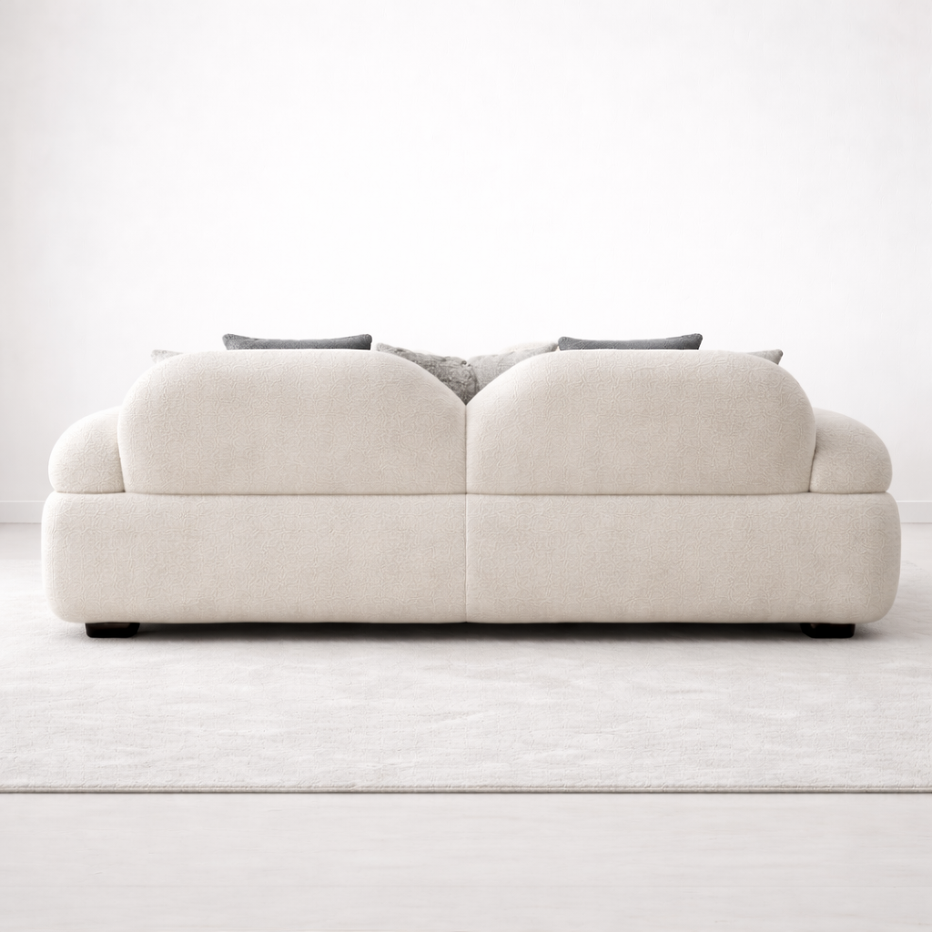 ELARA Ribbed Boucle 3-Seater Sofa