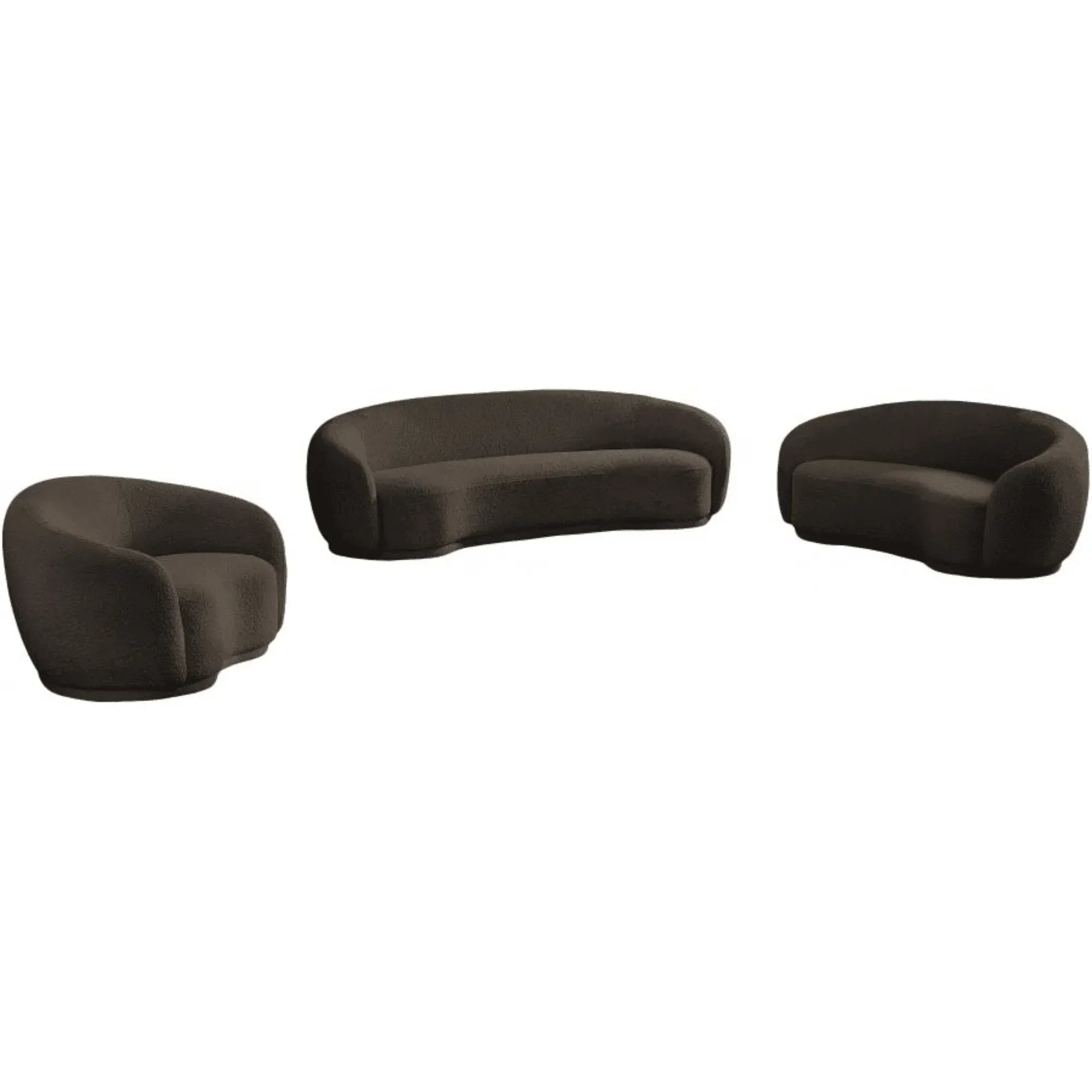 Modern rounded back sofa