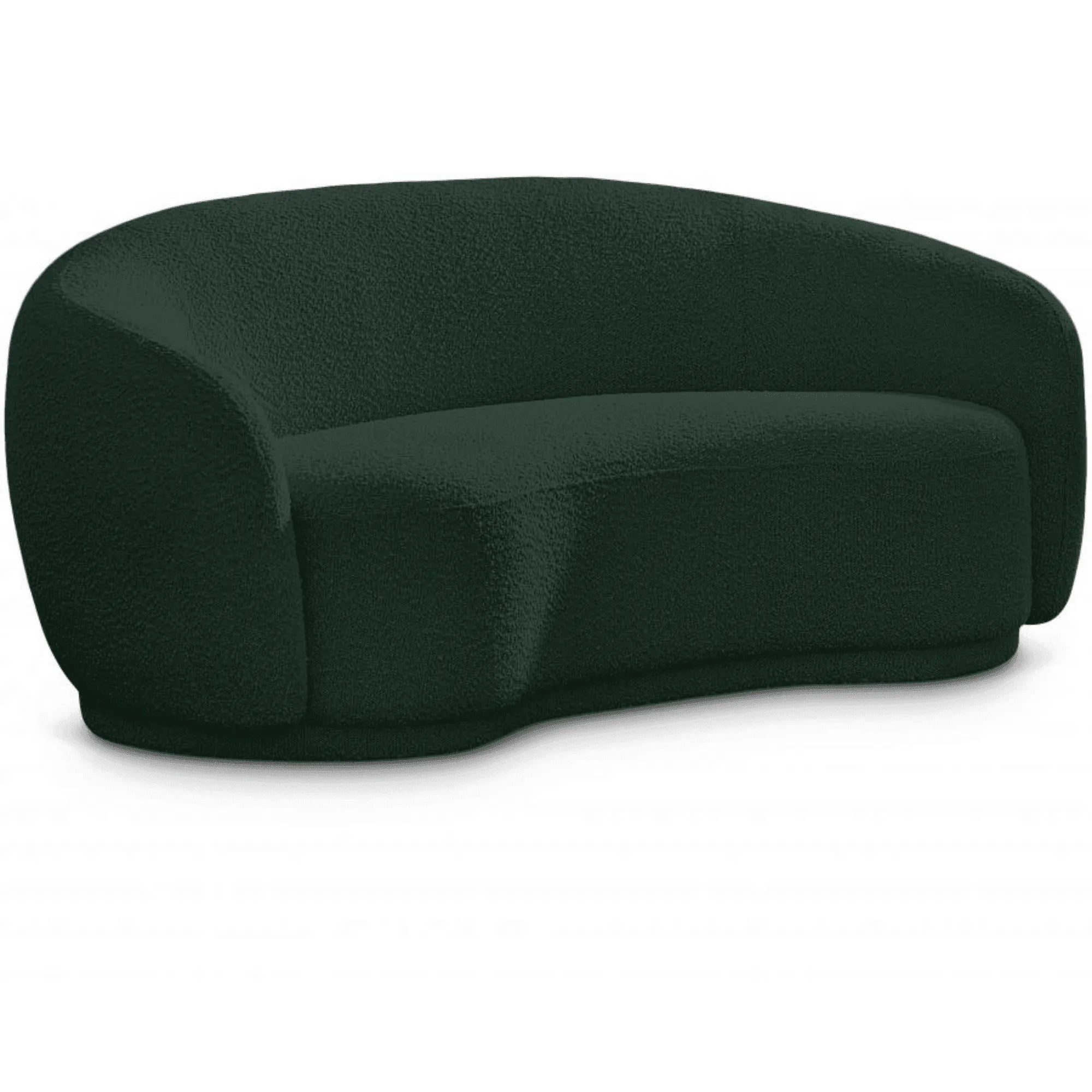 Elegant boucle upholstered seating