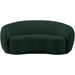 Green boucle sofa