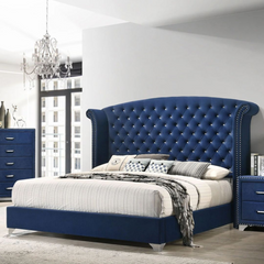 Elegant Modern Button Tufted Bed