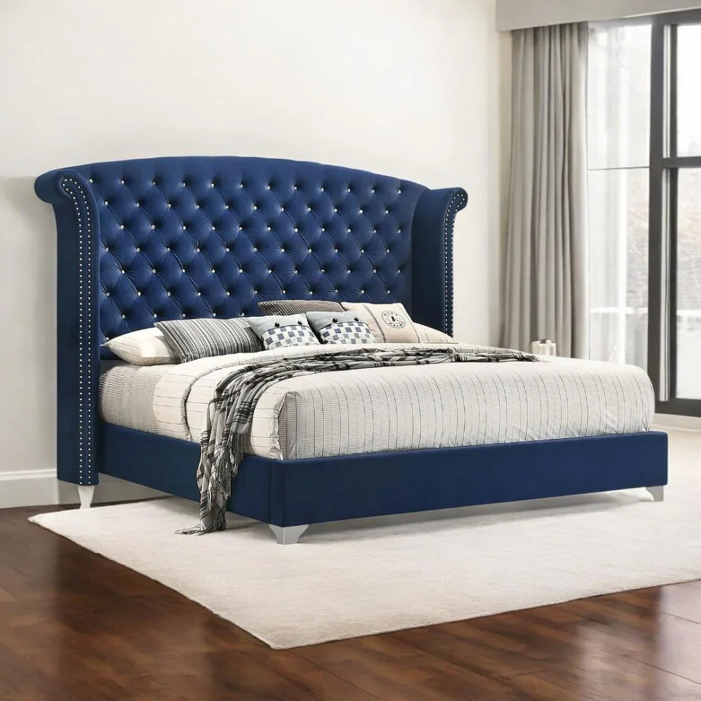 A Statement of Blue Velvet Elegance