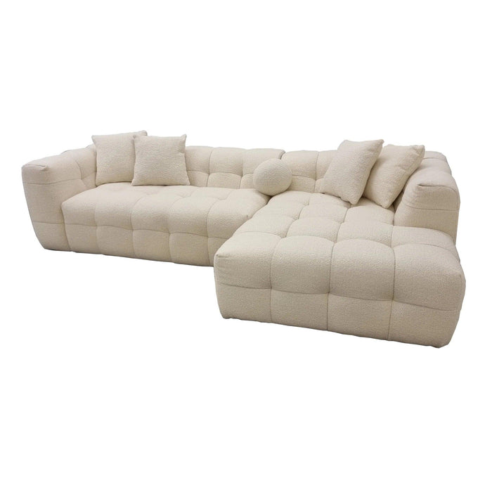 Elegant Tufted Sectional Sofa Design