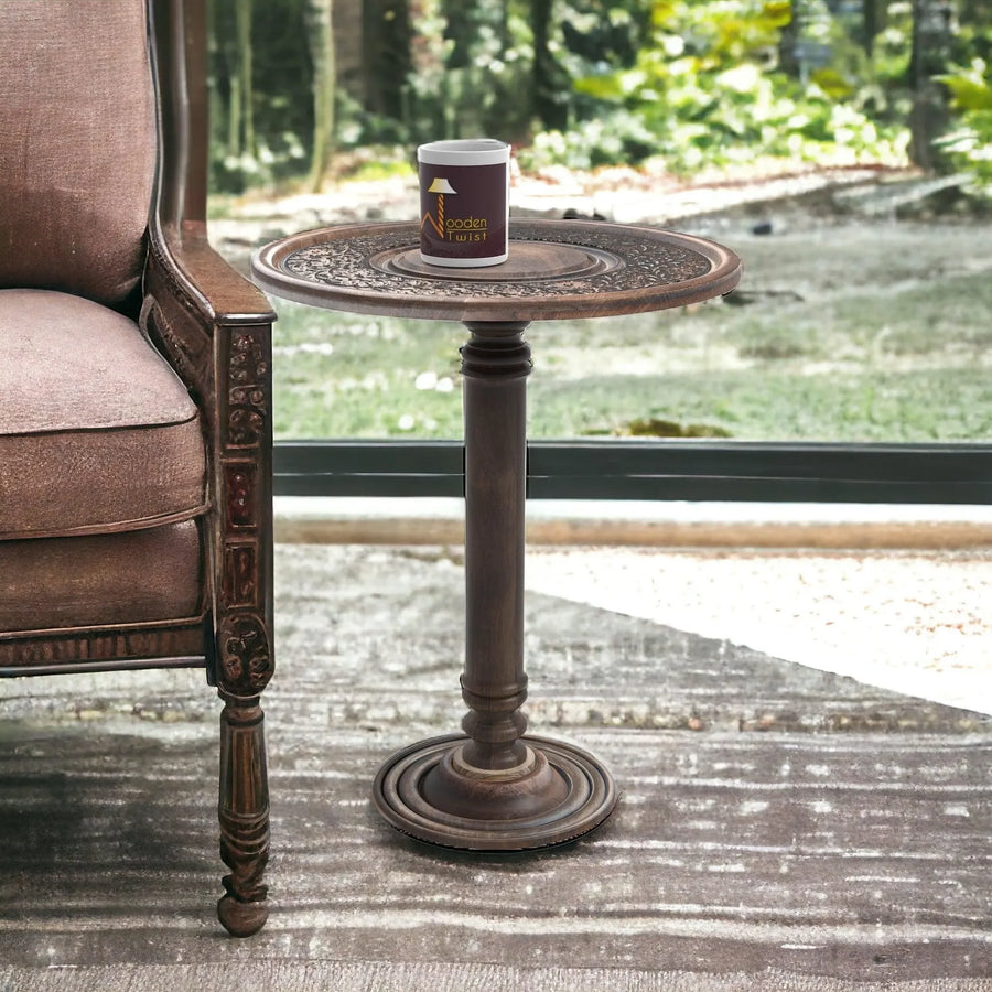 Sculpted Twist Pillar Base