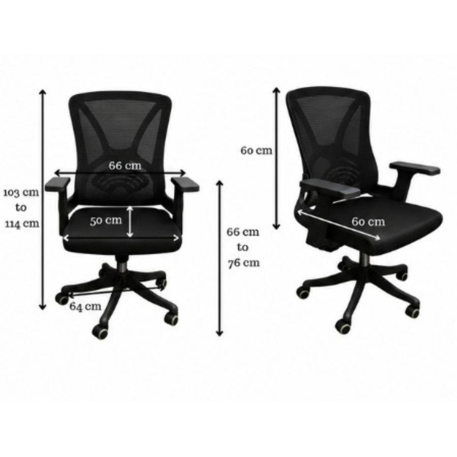 Breathable Mesh with Cushioned Seat